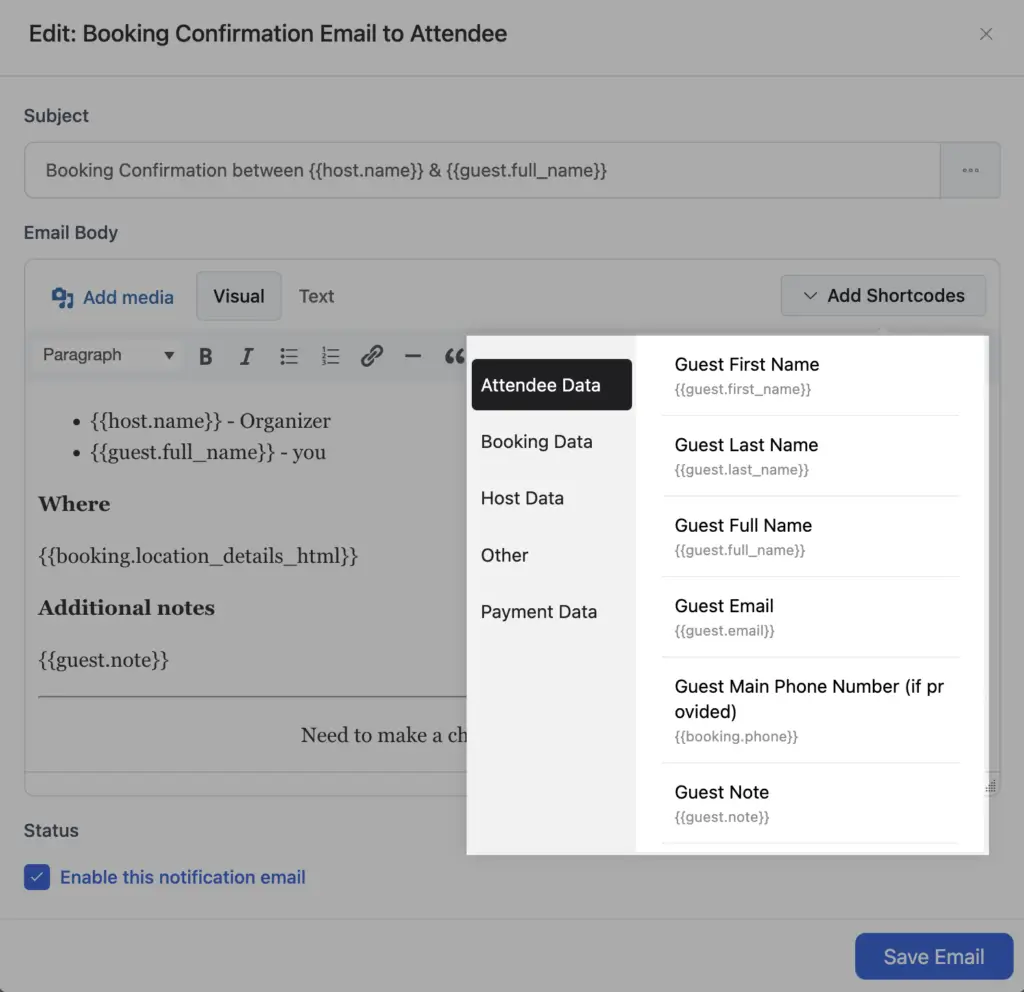 FluentBooking Appointment Confirmation Email Personalization 